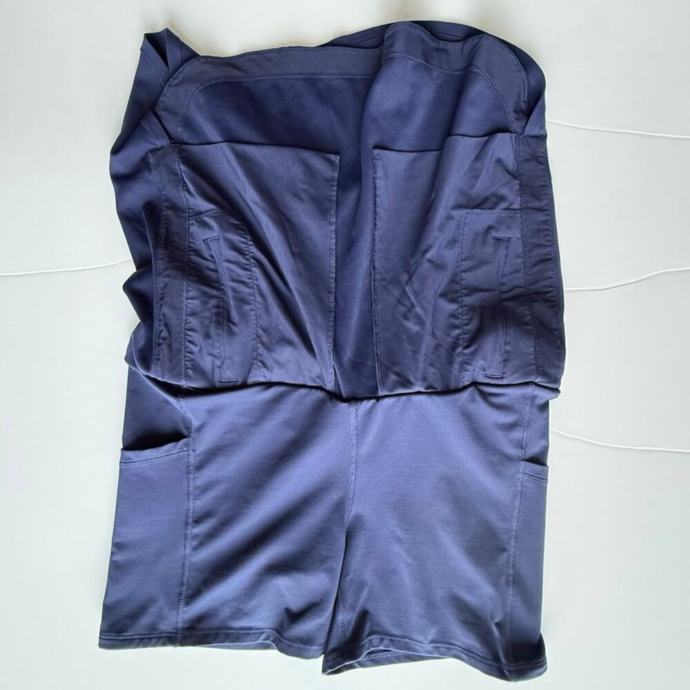 Athleta Womens M Fairway Golf Skort 18" Stretch Pockets Navy Blue - Picture 7 of 12